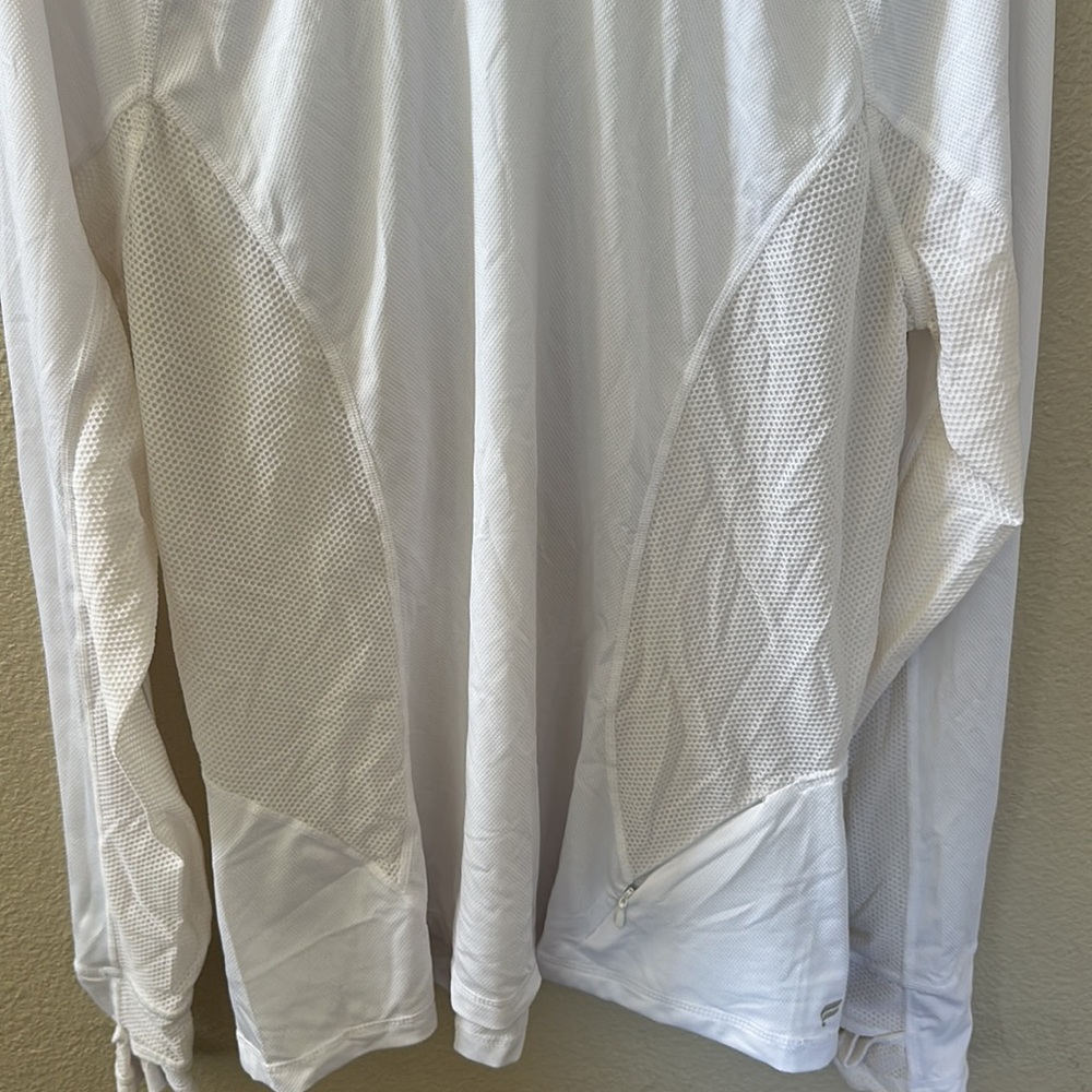 Fabletics White Alecia Performance Hooded Pullove… - image 8